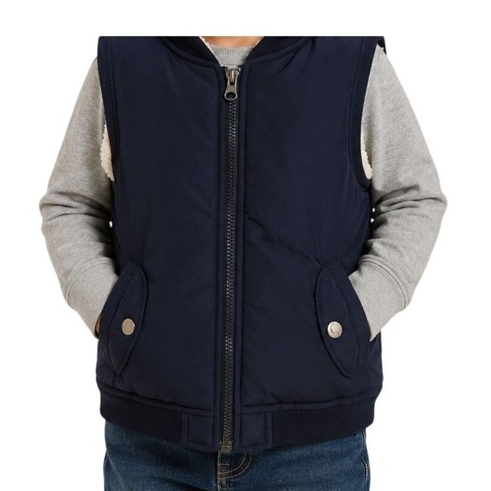 Joe's Jeans‎  Navy Blue Sherpa Lined Puffer Vest Boy's 4T NWT